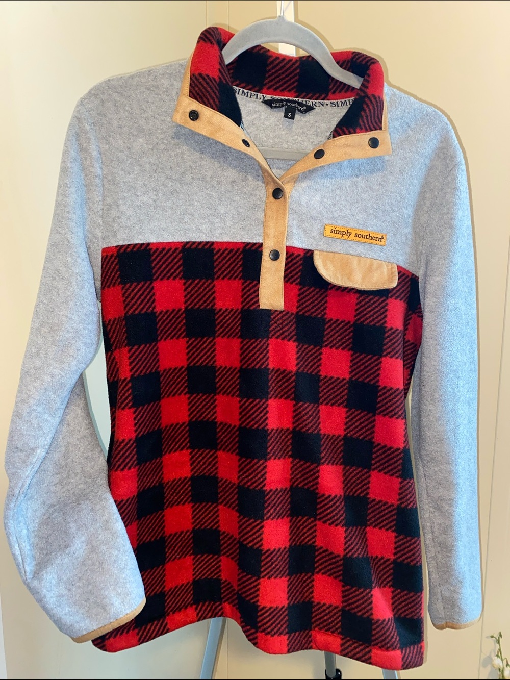 Simply Southern Buffalo Plaid Fleece